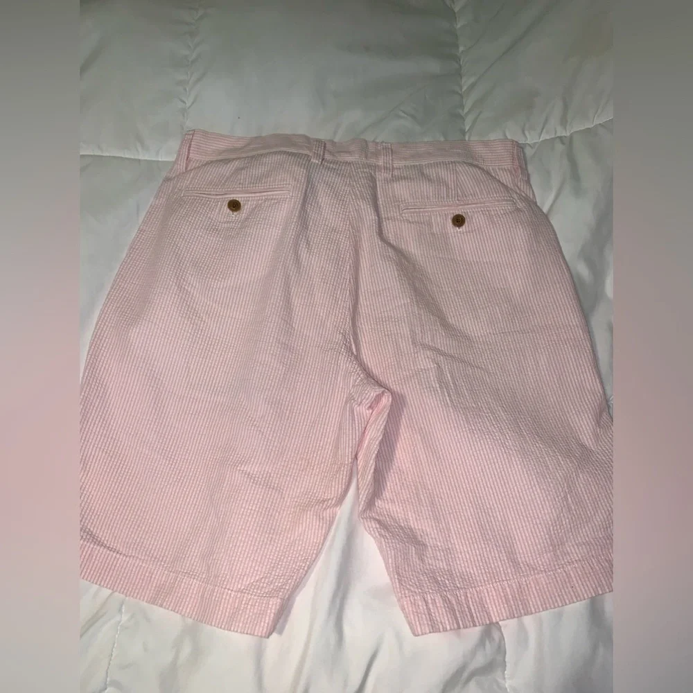 J. Crew pink and white Rivington shorts— mens 34W